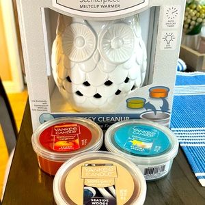 Yankee Candle Scenterpiece Meltcup Warmer with 3 Cups